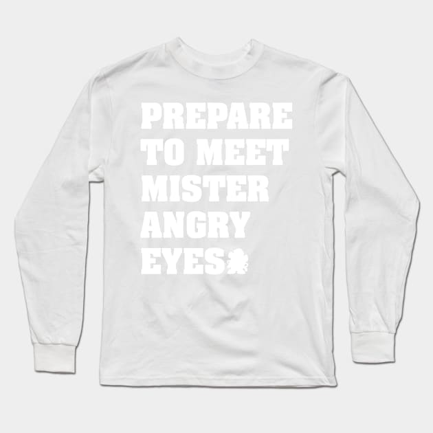 Angry Eyes Long Sleeve T-Shirt by SugaredInk